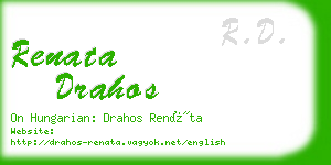 renata drahos business card